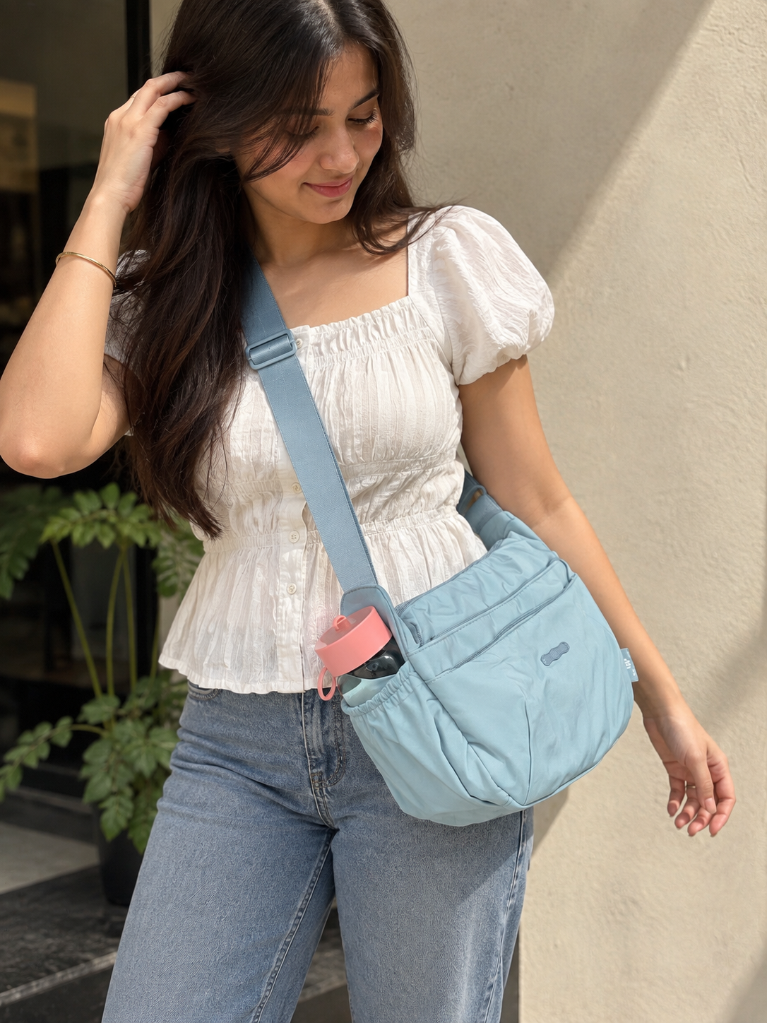 Pastel Blue Crossbody Bag