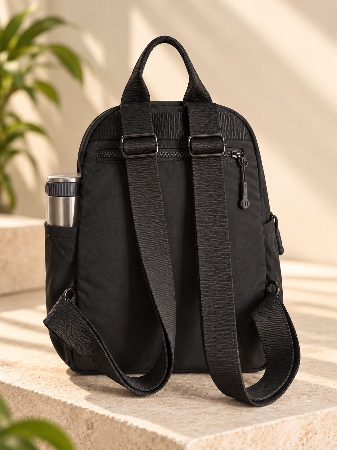 Black Mini Backpack