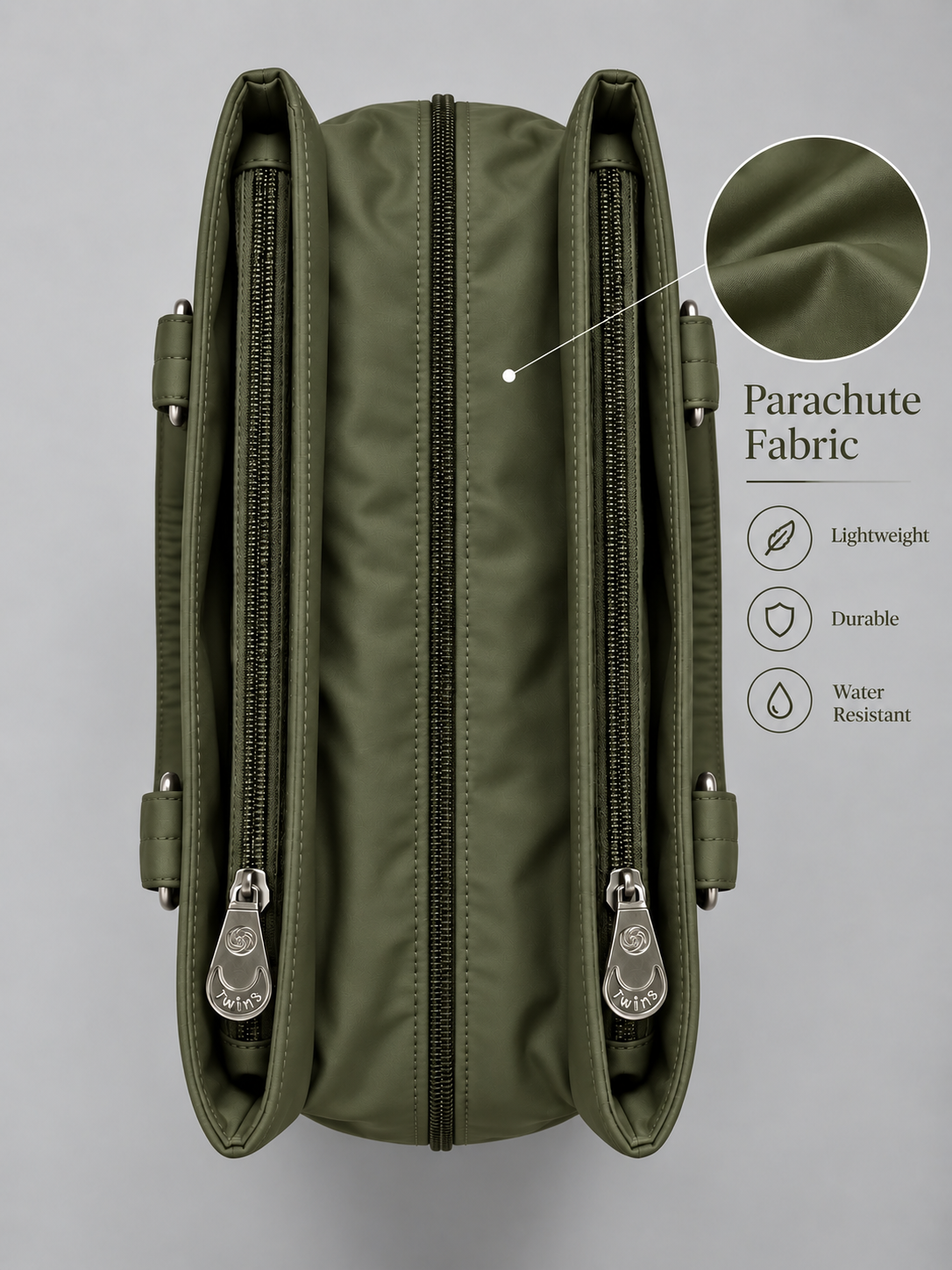 Khakhi Green cloth bag