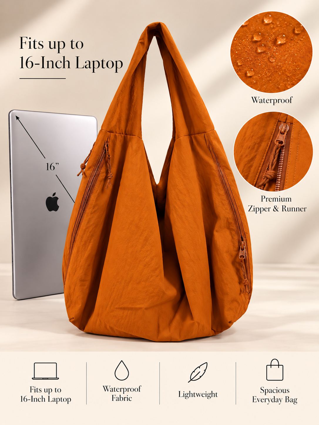 Mustard Hobo tote