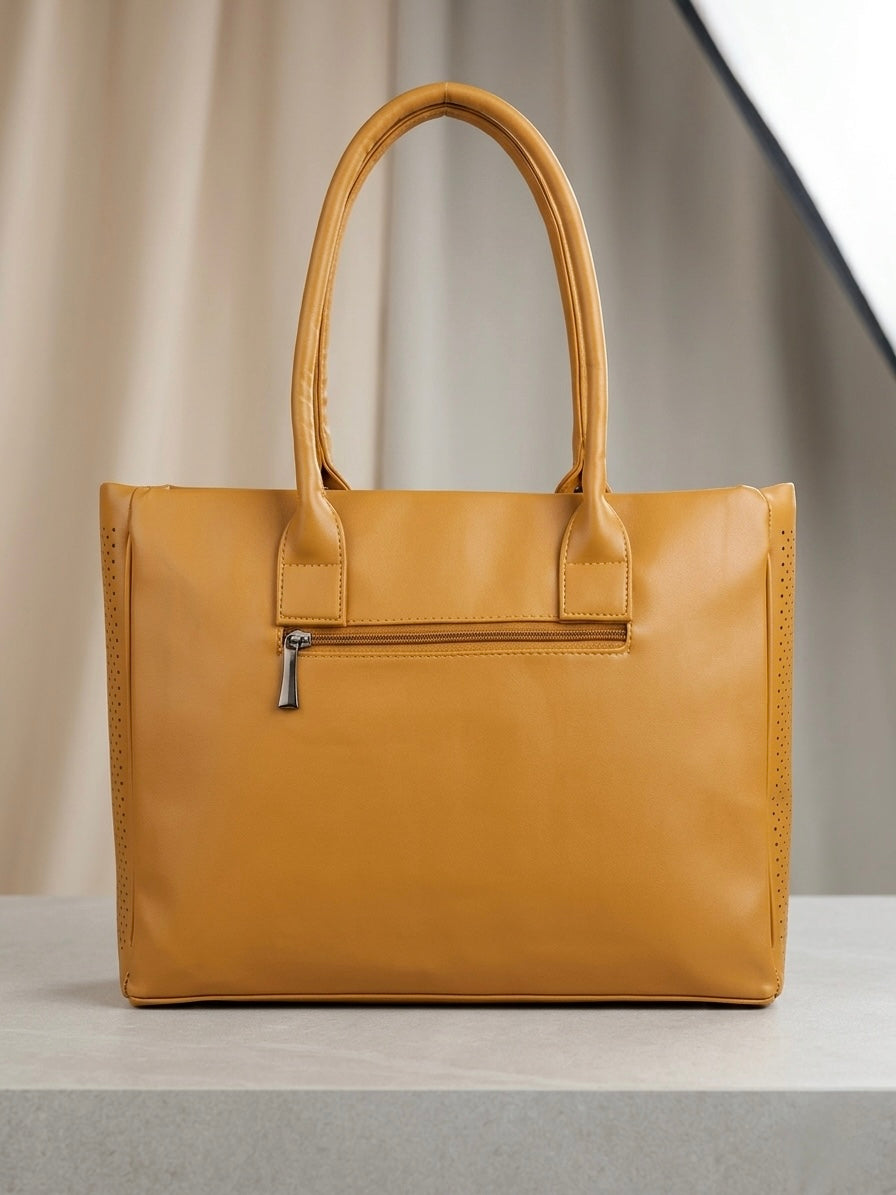 Mustard tote bag