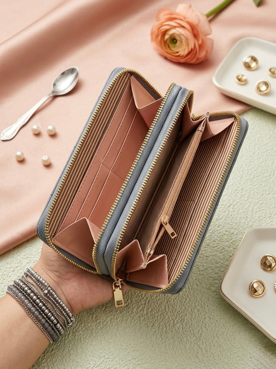 Pastel green colour wallet