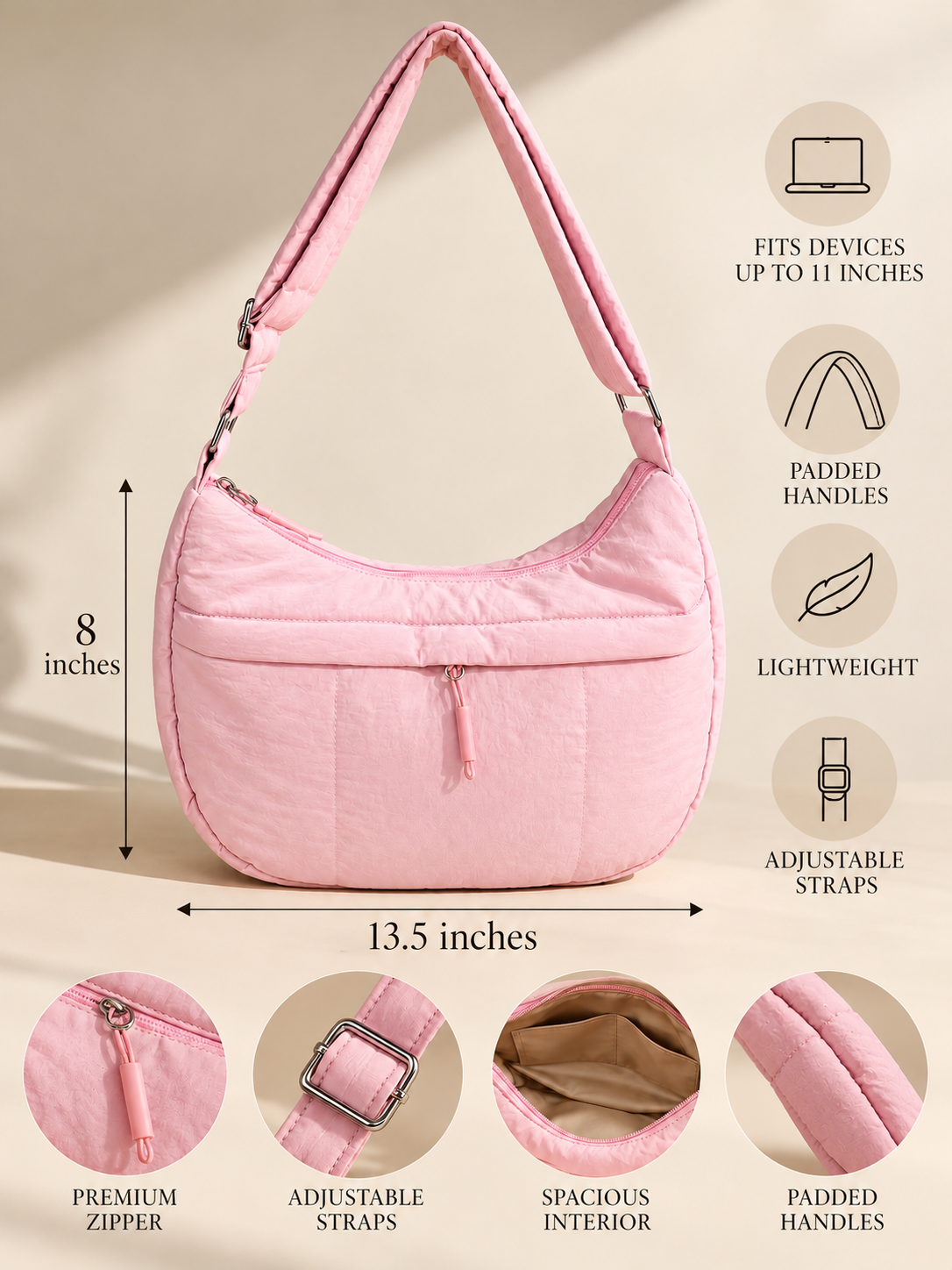 Blush Shoulder/Crossbody 2.0