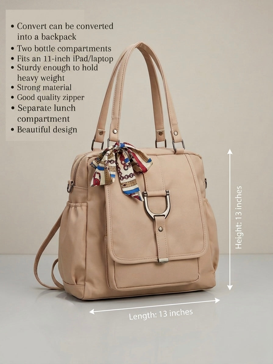 Cream Convertible Bag