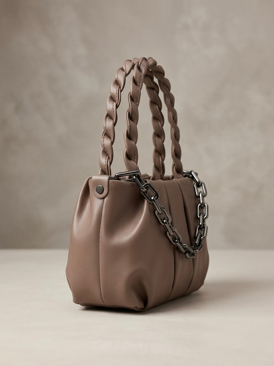 Brown mini shoulder bag