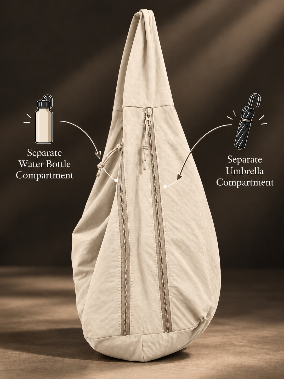 Ivory Hobo tote