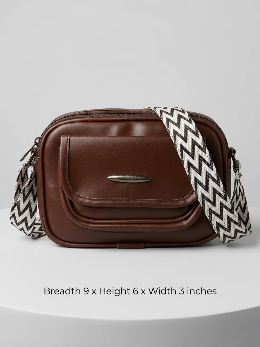 Maroon crossbody bag