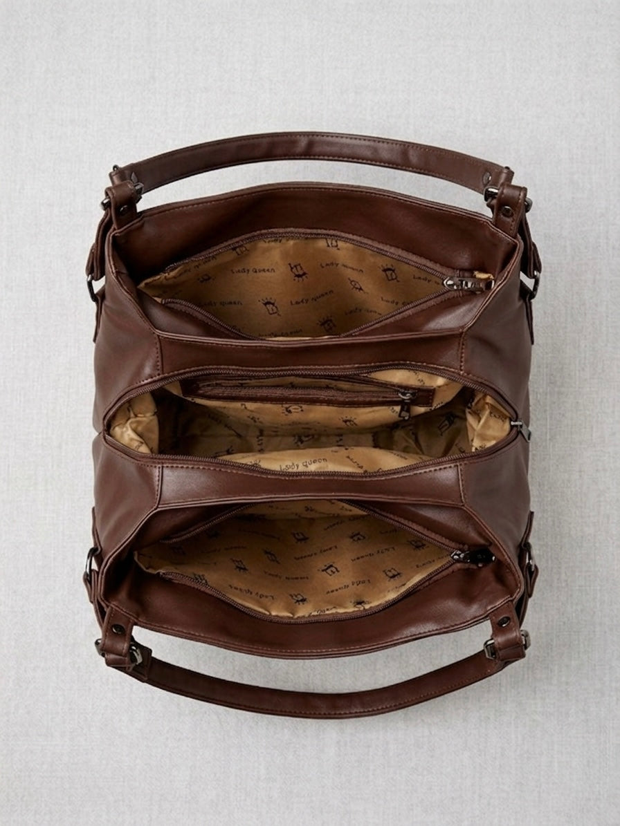 Ladyqueen brown hobo bag