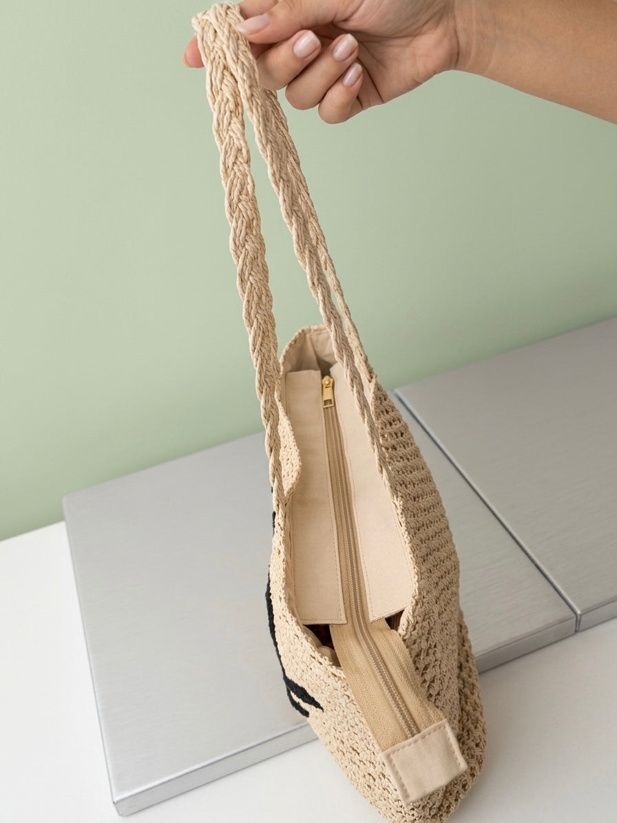 Jute beach bag