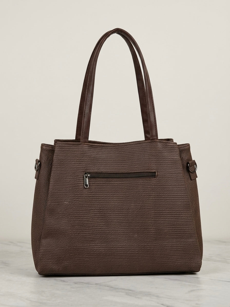 Dark Brown soft tote bag