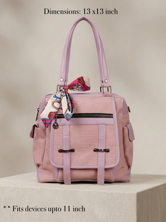 Pink tote + Backpack Bag (3)