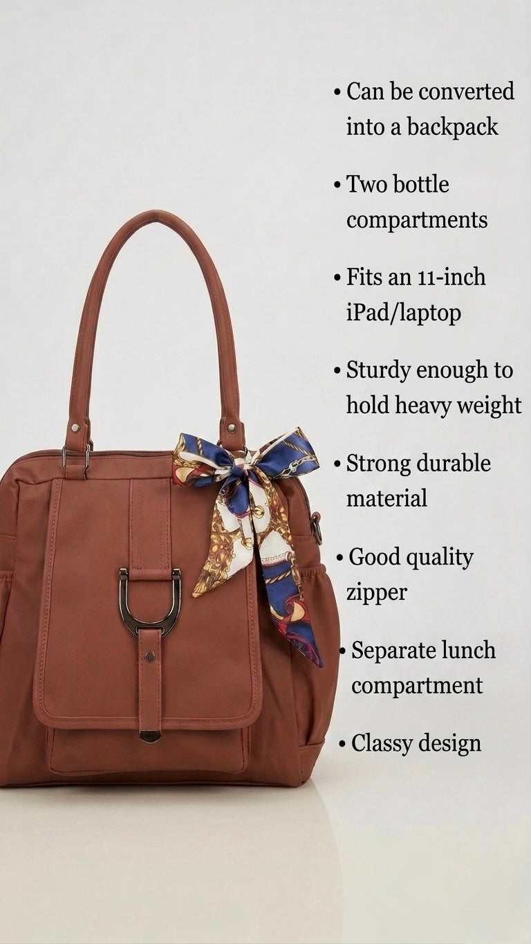 Brown Convertible Bag