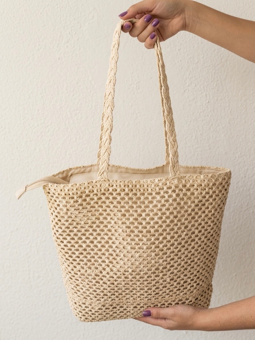 Jute beach bag