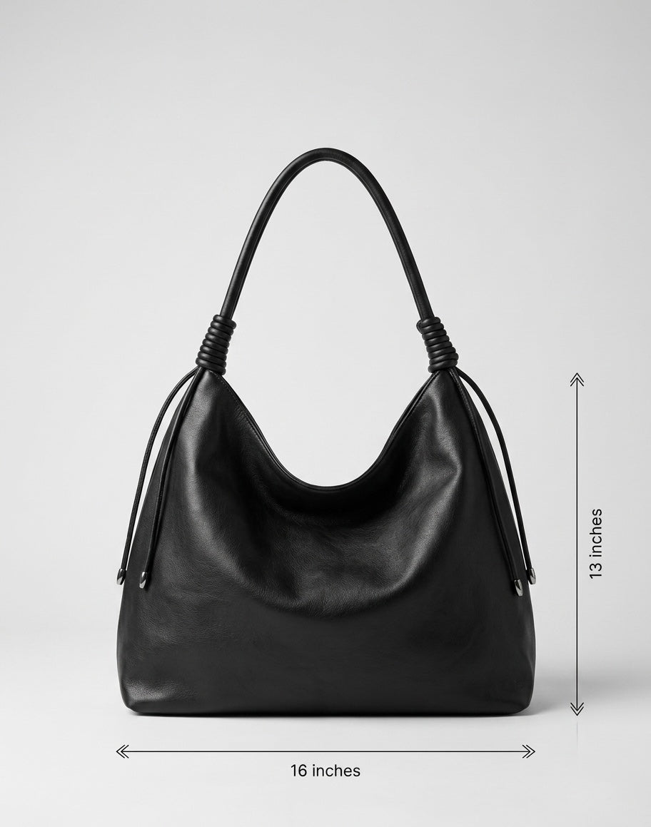 Classic Black Slouchy Bag