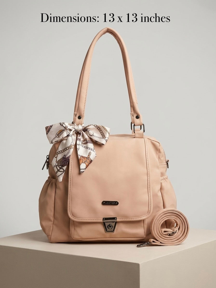 Beige Convertible Bag
