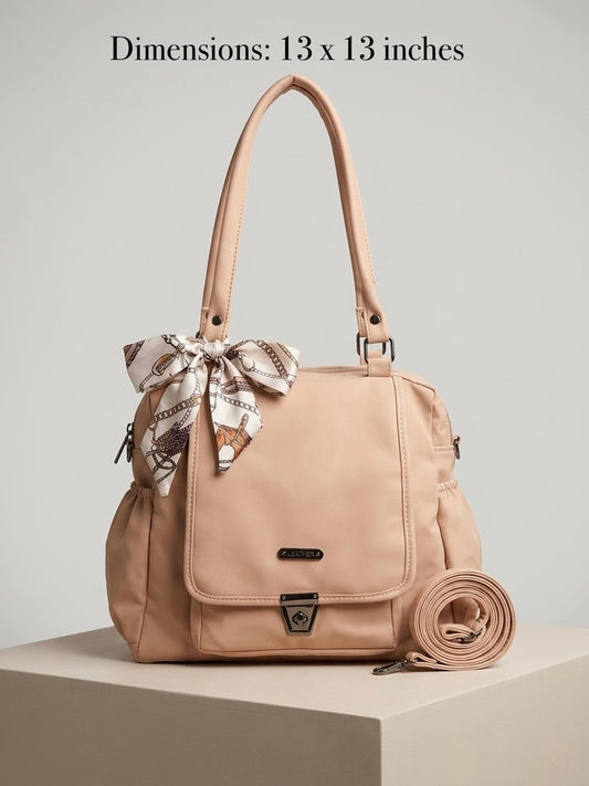 Beige Convertible Bag