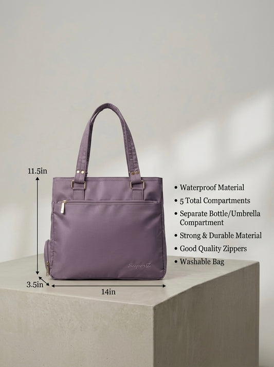 Purple cloth bag