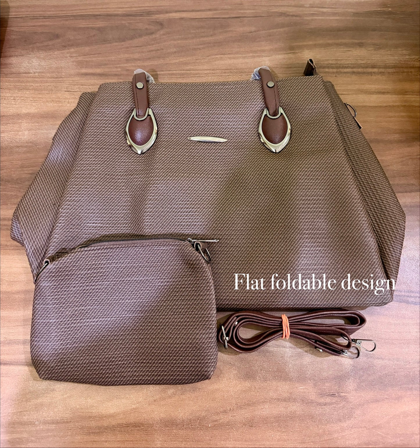 Dark Brown soft tote bag
