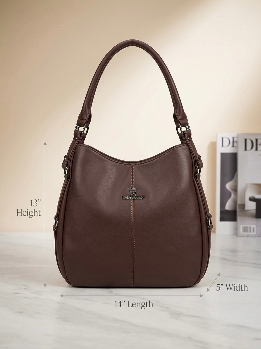 Ladyqueen brown hobo bag