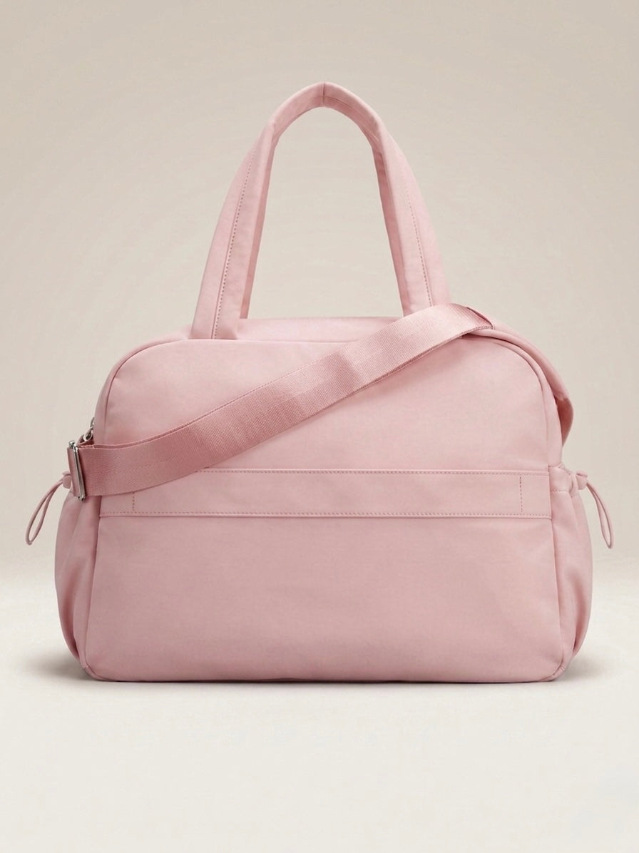 Pink tote plus duffle bag