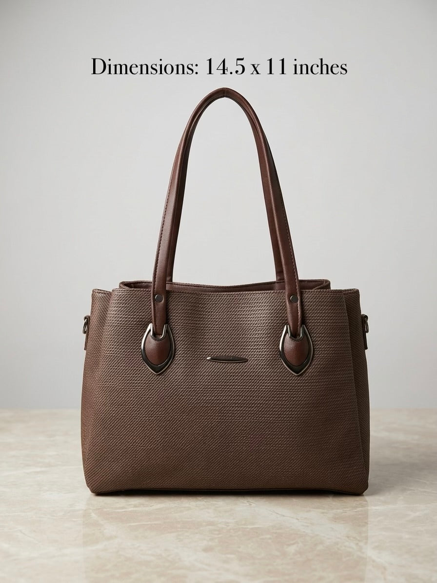 Dark Brown soft tote bag