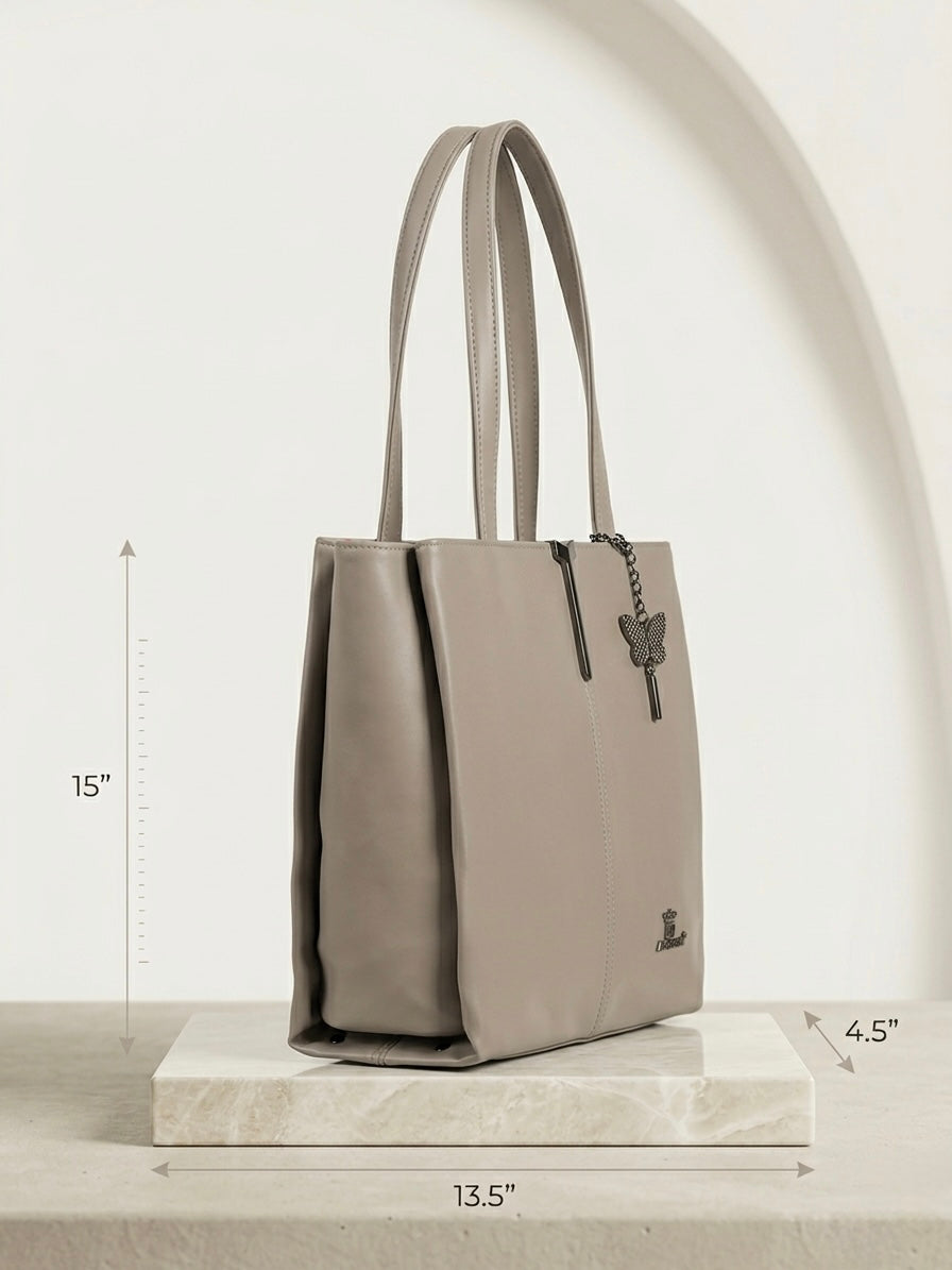 Light grey tote bag