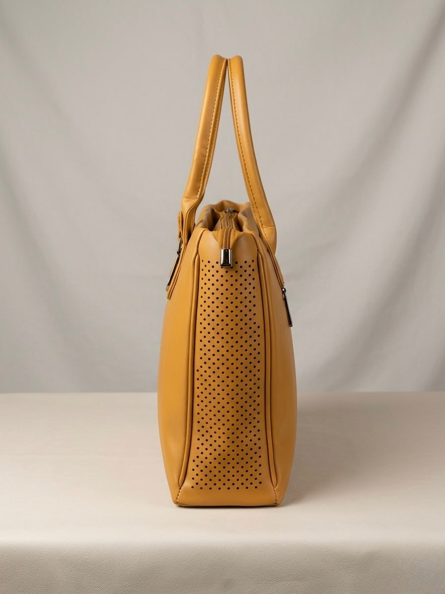 Mustard tote bag