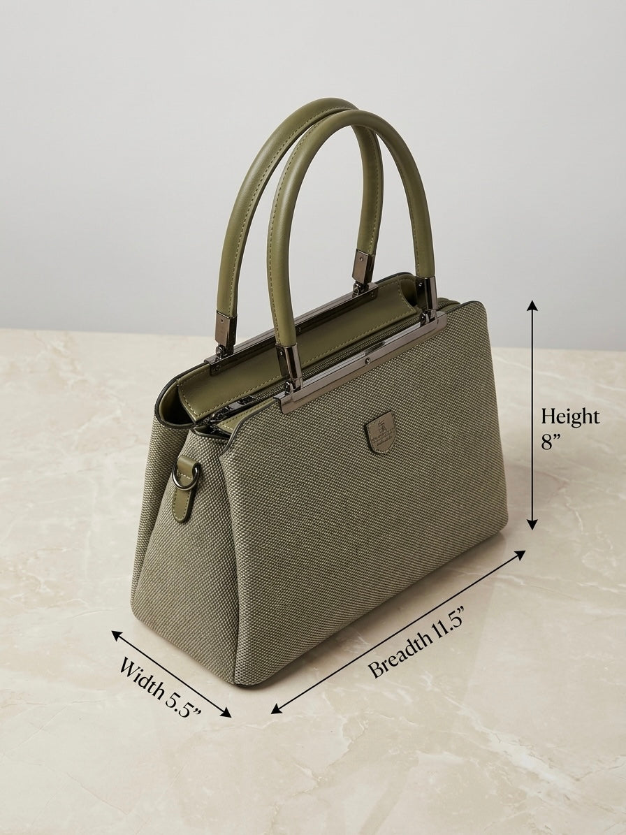 Canvas convertible satchel bag