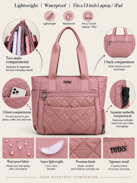 Light pink cloth bag