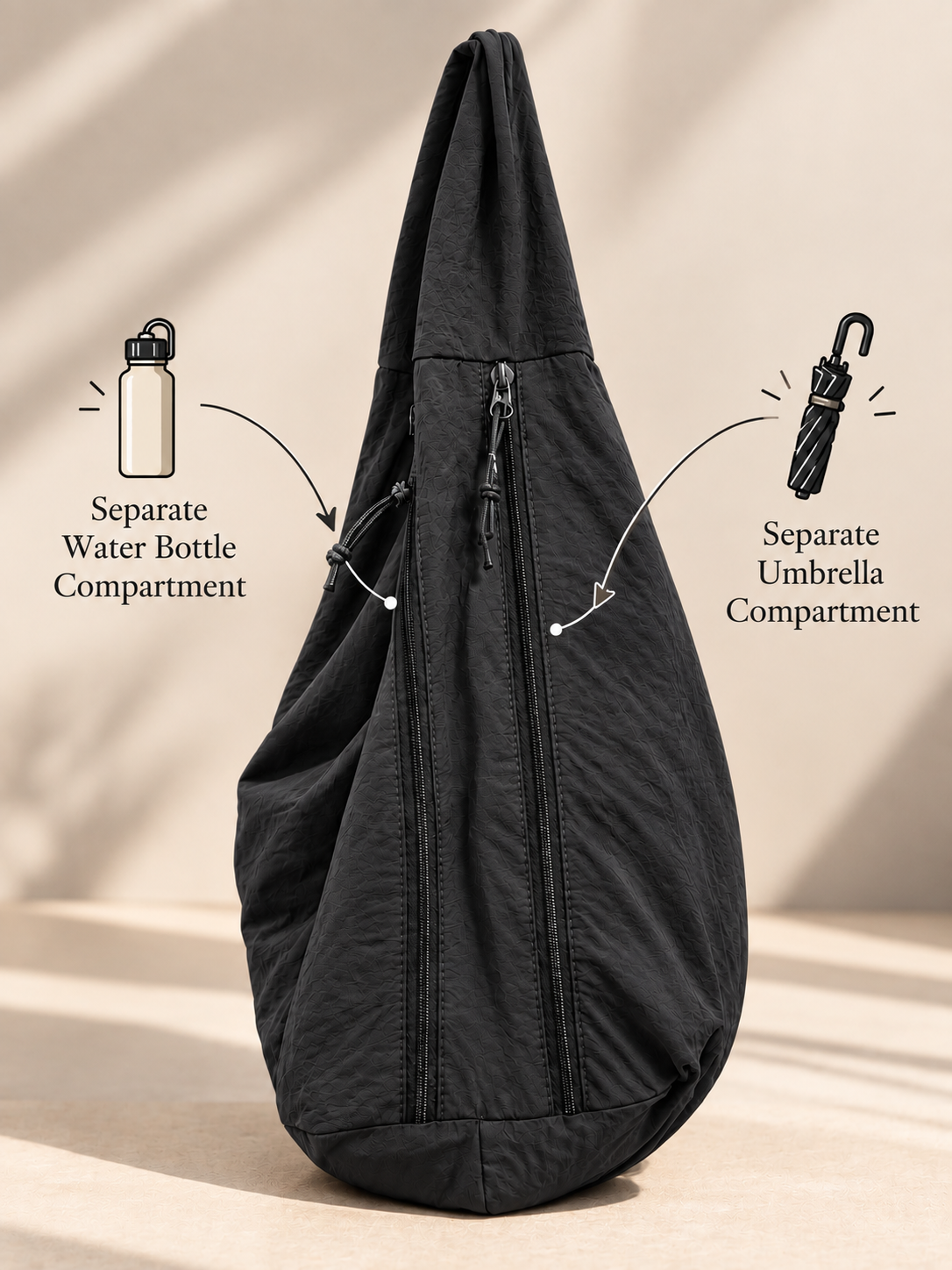 Black Hobo tote