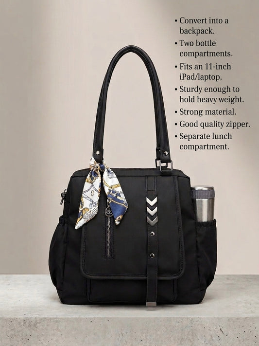 Classic Black Convertible Bag