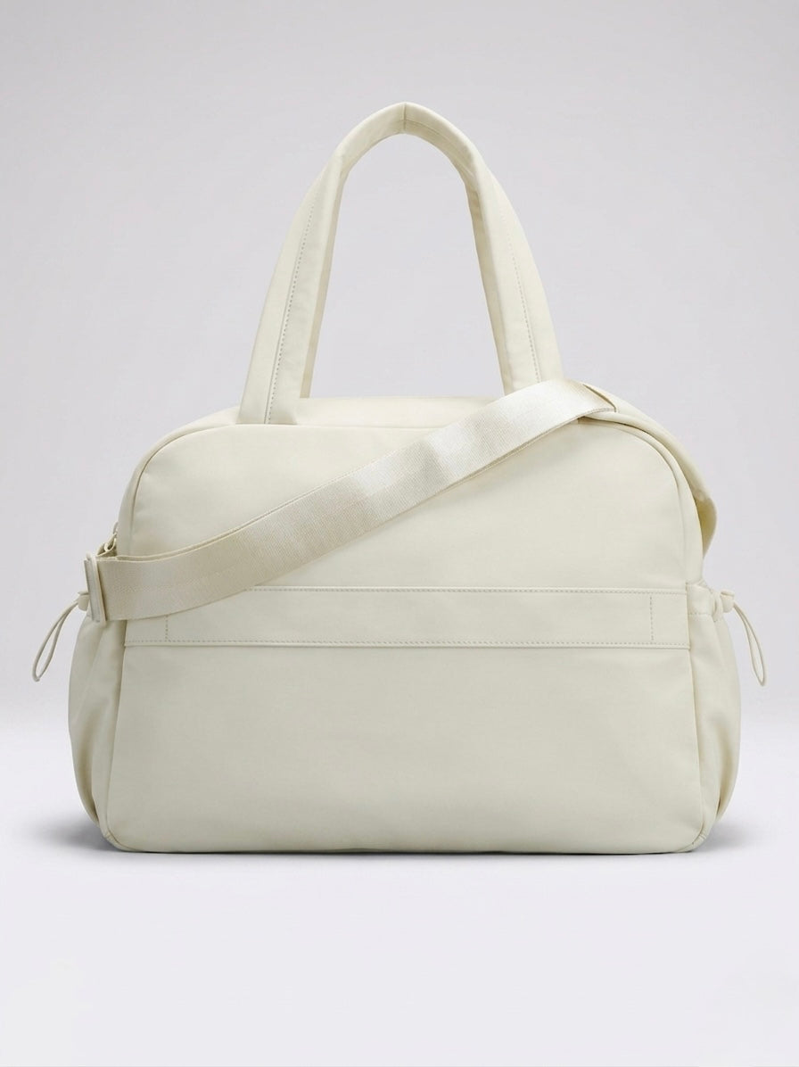 Ivory tote plus duffle bag