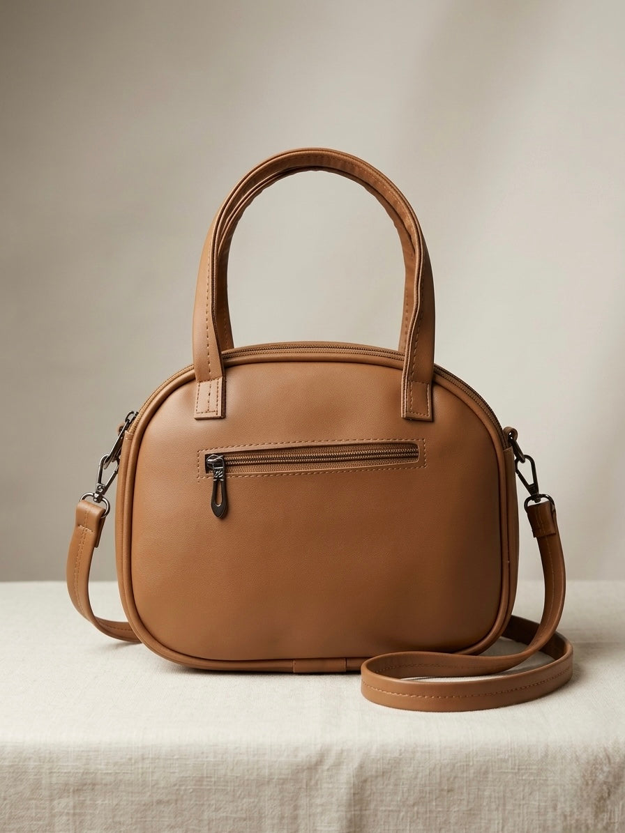 Textured leather bag