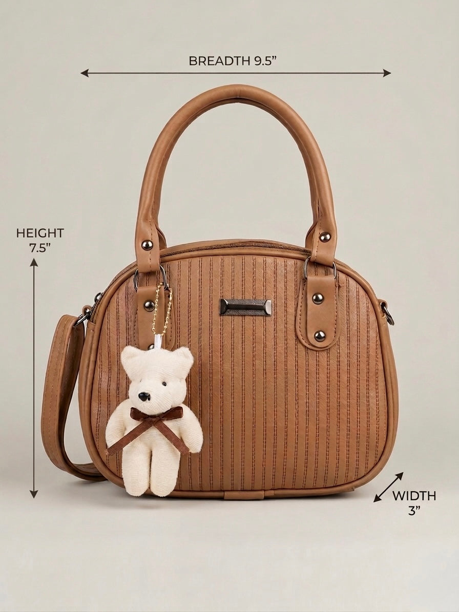Textured leather bag