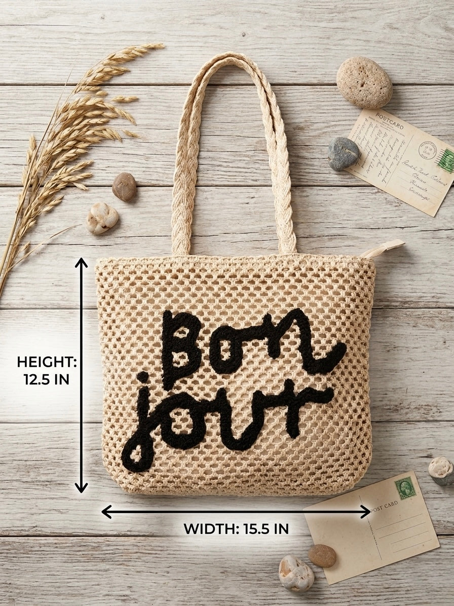 Jute beach bag