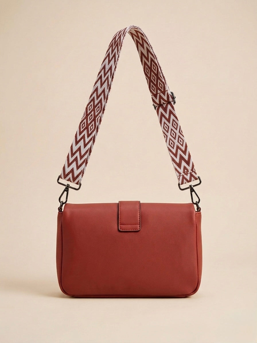 Red crossbody bag