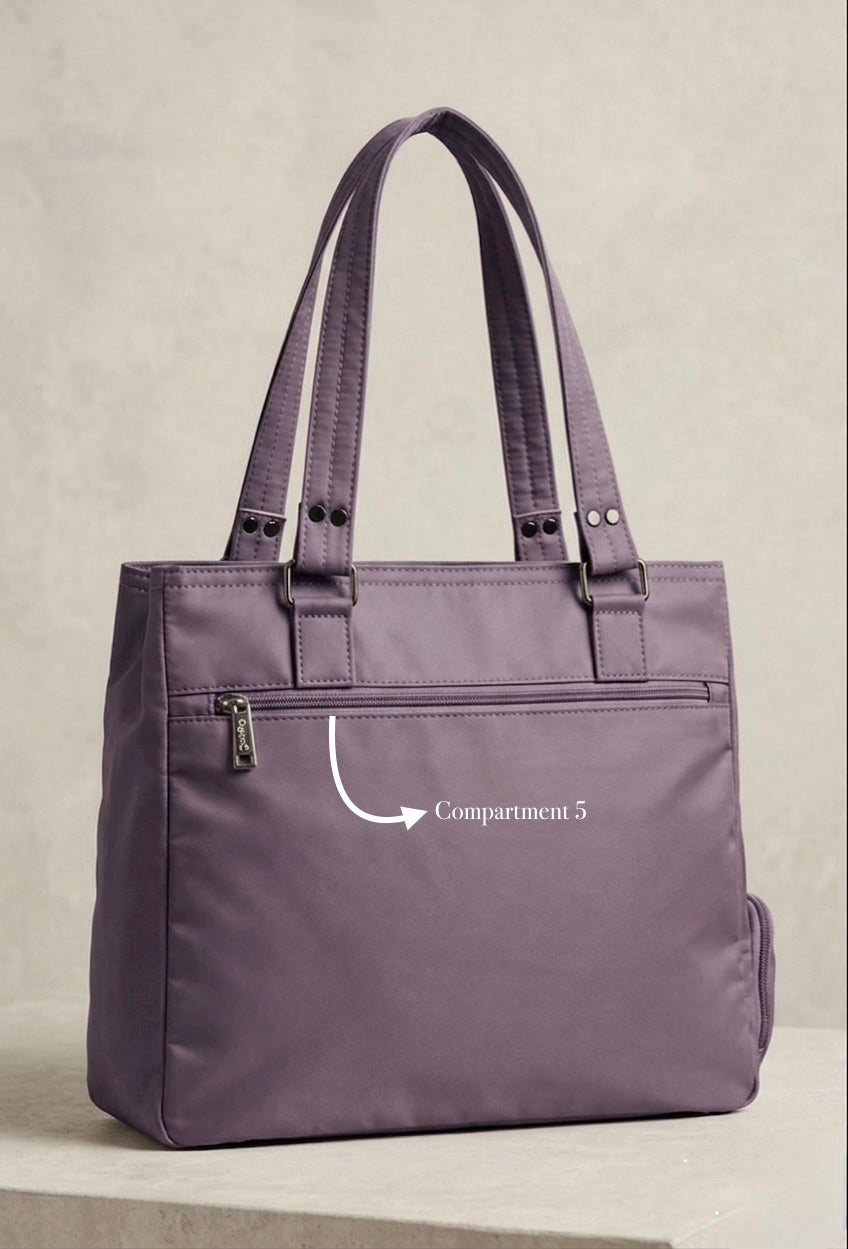 Purple cloth bag