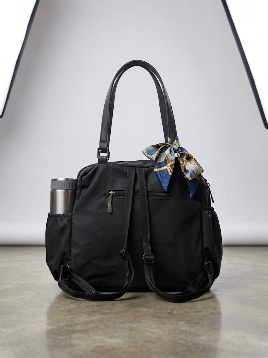 Classic Black Convertible Bag