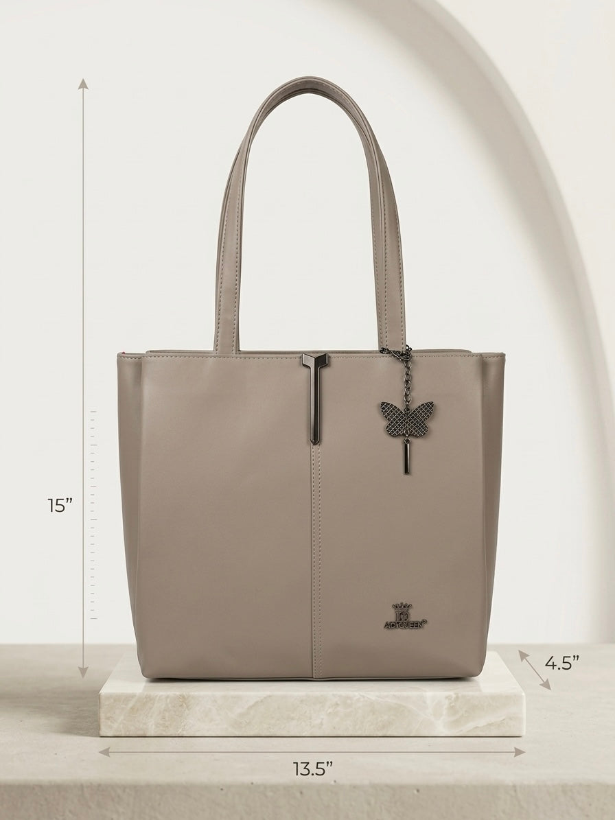 Light grey tote bag