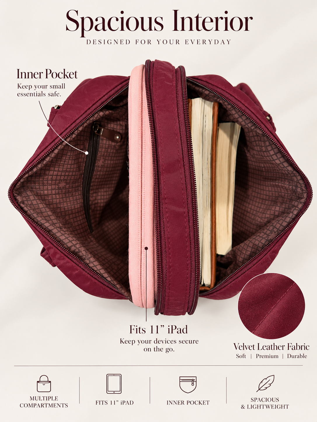 Wild Berry Convertible Bag