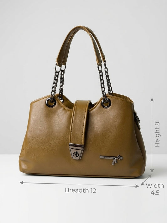 Tan brown shoulder bag