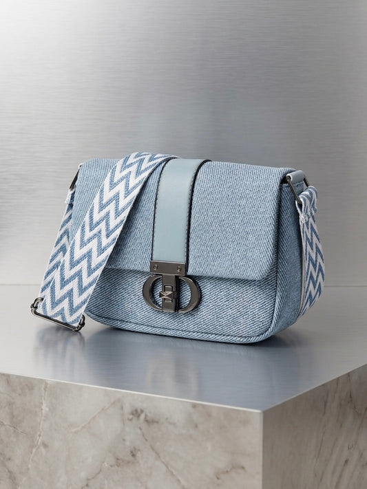 Blue crossbody bag