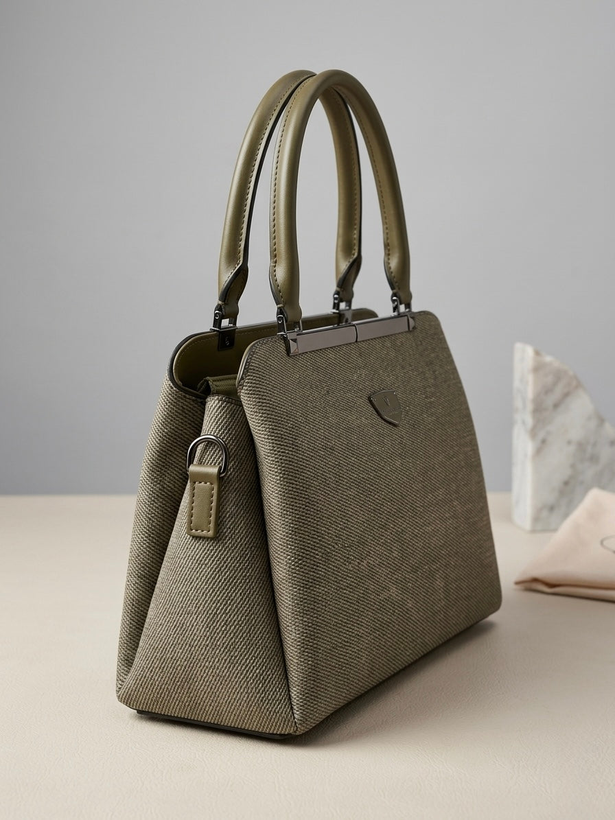 Canvas convertible satchel bag