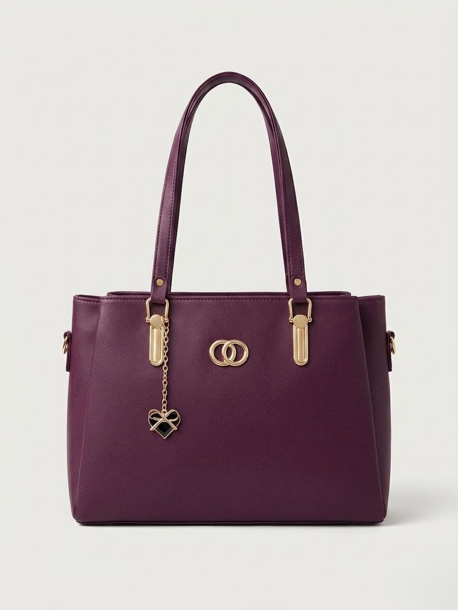 Magenta soft tote bag