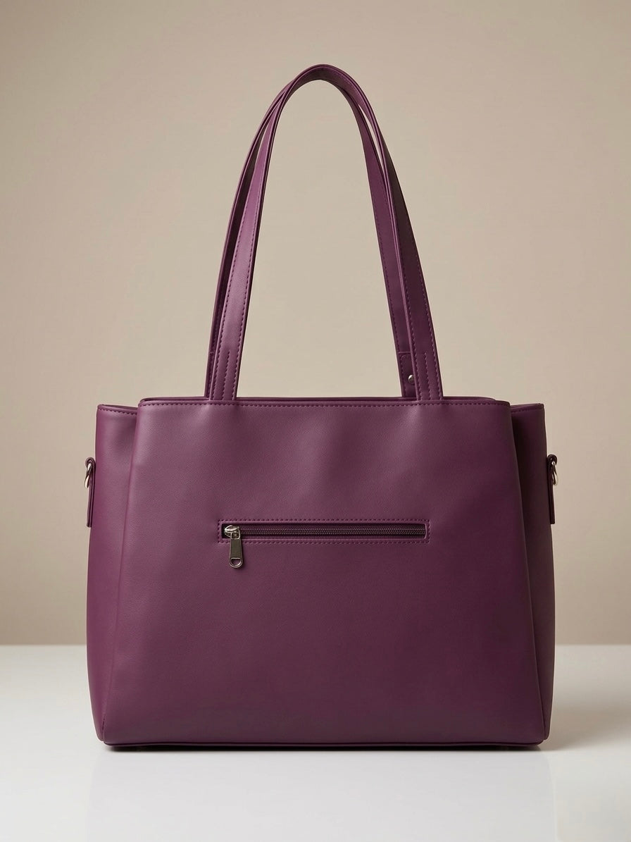 Magenta soft tote bag