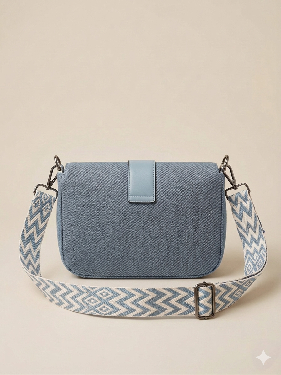 Blue crossbody bag