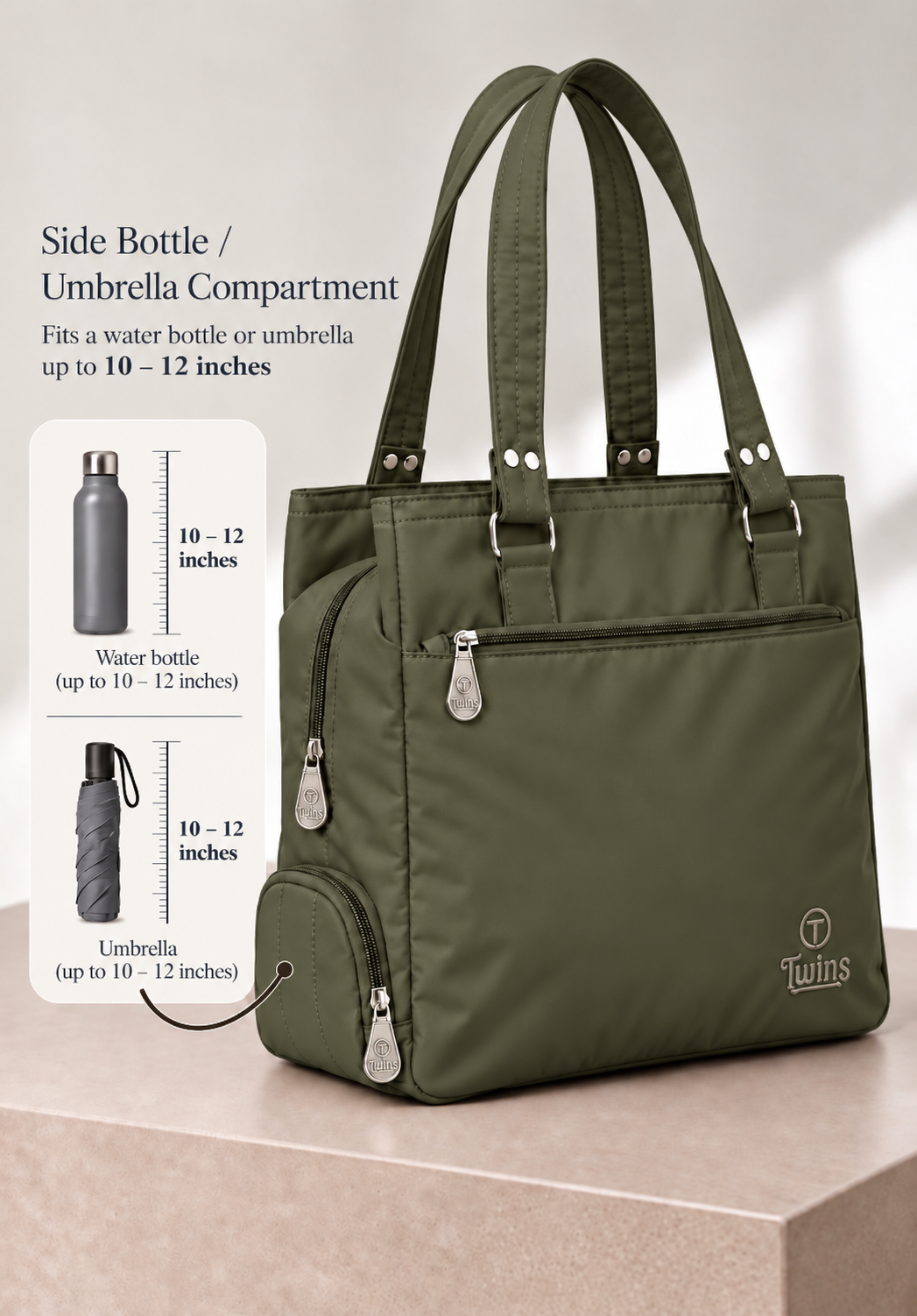 Khakhi Green cloth bag