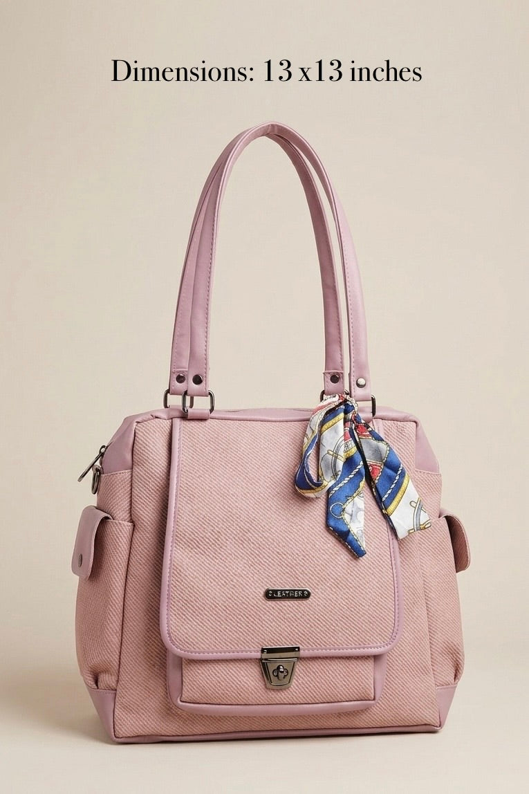 Pink tote + Backpack Bag