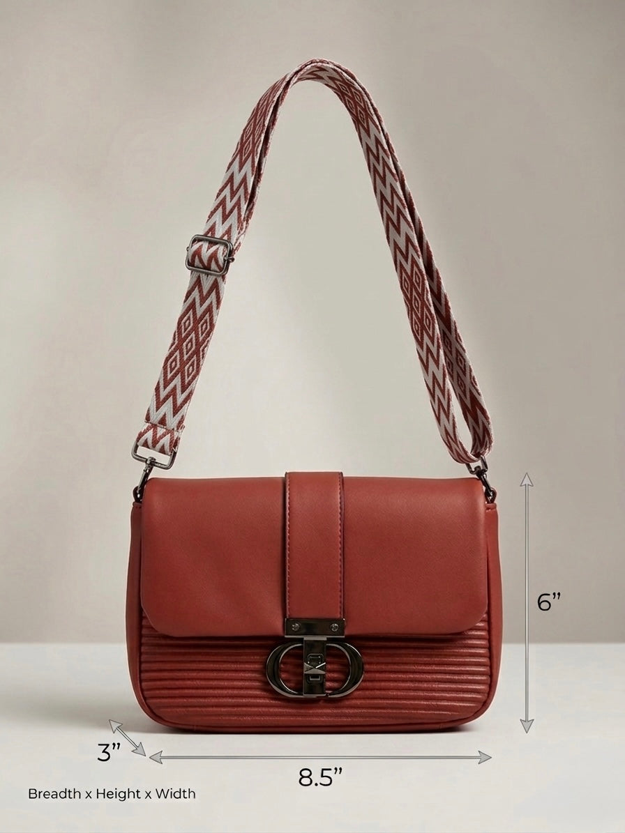 Red crossbody bag