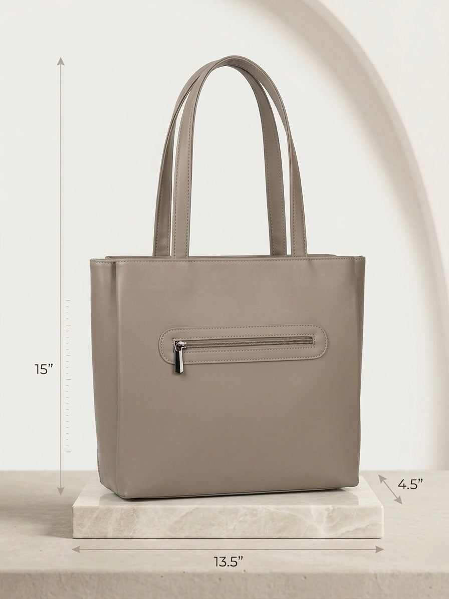 Light grey tote bag